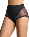 LEONISA WOMEN'S LIGHT CONTROL MESH-PANEL BRIEF