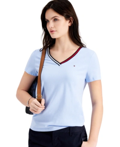 Tommy Hilfiger Logo V-neck T-shirt