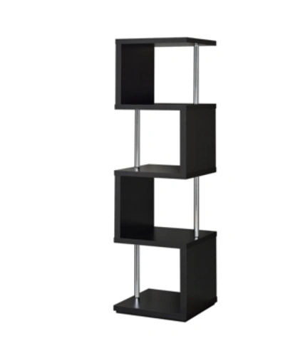 Coaster Home Furnishings Harlan 4-shelf Bookcase In Black