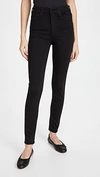 Rag & Bone Nina High-rise Coated Ankle Skinny Jeans In Black