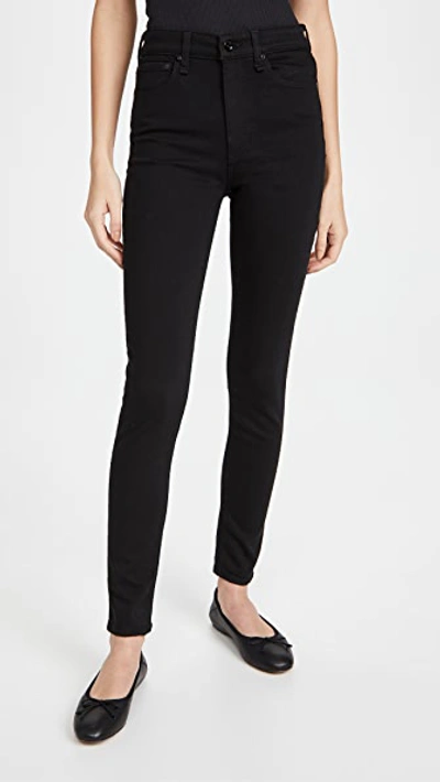 Rag & Bone Simone High-rise Skinny Trousers In Black