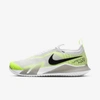 Nike Court React Vapor Nxt Men's Hard Court Tennis Shoe In Grey Fog,white,volt,black