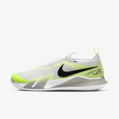 Nike Court React Vapor Nxt Men's Hard Court Tennis Shoe In Grey Fog,white,volt,black