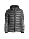 Canada Goose Crofton Hooded Puffer Jacket In Boulder Grey