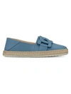 TOD'S KATE LEATHER ESPADRILLES,400013452888