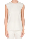 AGNONA ETERNALS SLEEVELESS WOOL CREPE BLOUSE,400013592030