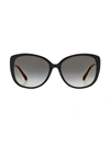 Jimmy Choo Women's Alyf 57mm Cat Eye Sunglasses In Black