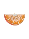 JUDITH LEIBER WOMEN'S SLICE ORANGE CRYSTAL CLUTCH,400013745593