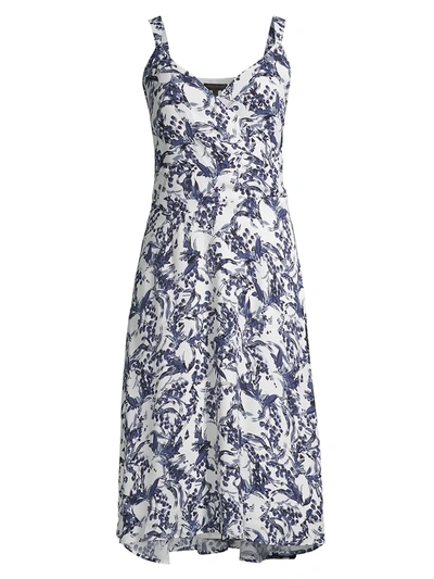 Donna Karan Twiggy Floral A-line Dress