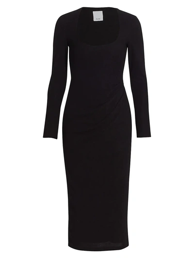 Acler Highfield Midi Dress In Black