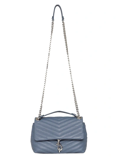 Rebecca Minkoff Edie Quilted Leather Shoulder Bag In Luna