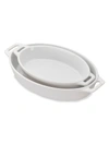 Staub Ceramic Oval Baking Dish 2-piece Set In White