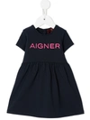 AIGNER LOGO PRINT T-SHIRT DRESS