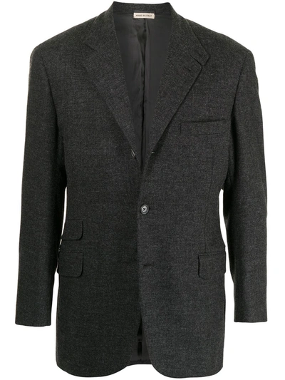 Pre-owned Hermes  Notched Lapels Blazer In Grey