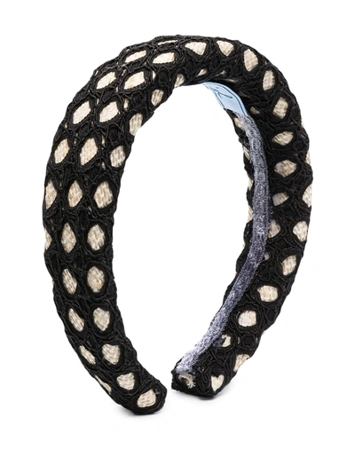 Mi Mi Sol Babies' Woven Hair Band In Black