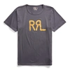 Double Rl Logo Jersey T-shirt In Navy