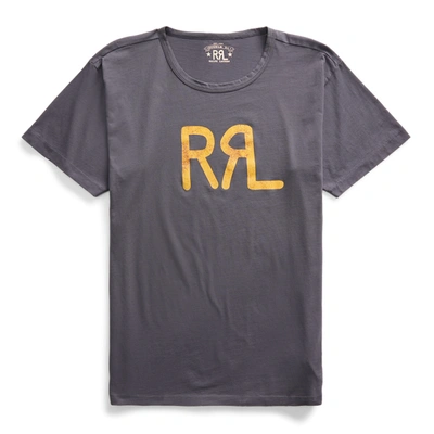 Double Rl Logo Jersey T-shirt In Navy