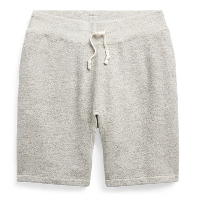 Double Rl Fleece Short In Athletic Grey Heather