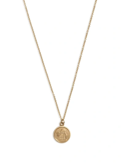 Dolce & Gabbana Medallion Pendant Necklace In Gold