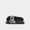 Nike Victori One Camouflage-print Slides In Black/grey Fog/particle Grey