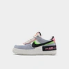 Nike Af1 Shadow Sneakers In Sail/black/sunset Pulse/light Armory