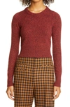 Rejina Pyo Cody Recycled Cashmere & Wool Blend Sweater In Burgundy Melange
