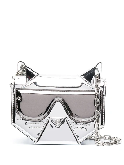 Karl Lagerfeld Cyber Choupette 斜挎包 In Silver