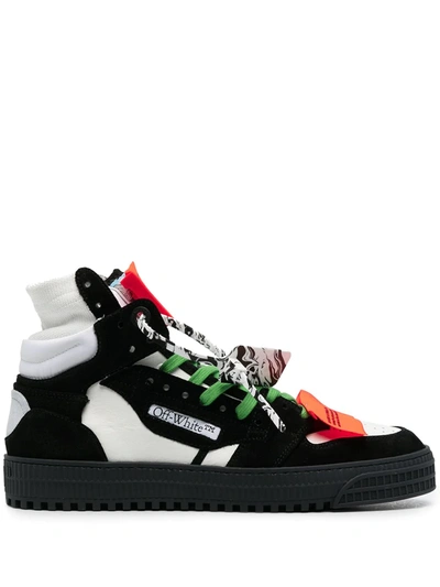 Off-white Black & Purple Off-court 3.0 High Sneakers