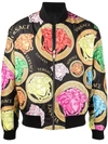 VERSACE MEDUSA MOTIF PRINT BOMBER JACKET