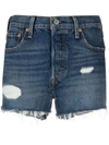 LEVI'S DISTRESSED DENIM SHORTS