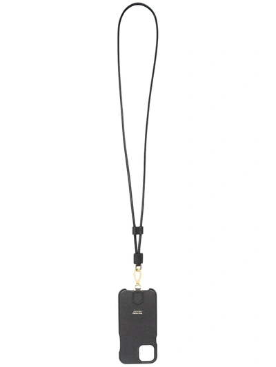 Tom Ford Iphone 11 Pro Lanyard Case In Black