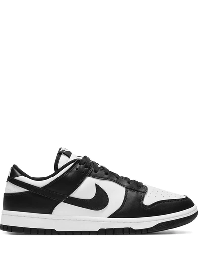 Nike Dunk Low Retro Sneakers In White/black/white