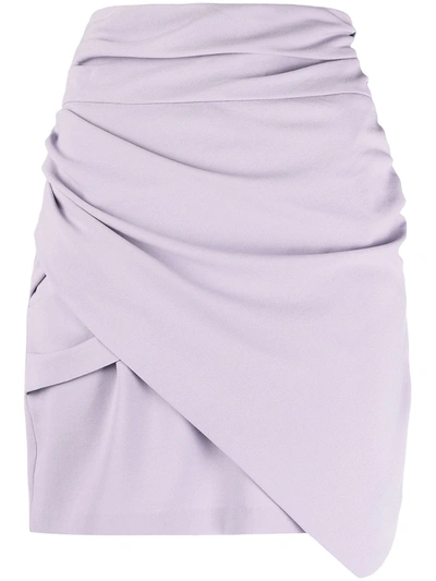 Iro Lannie Wrap Mini Skirt In Purple