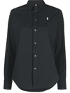 Polo Ralph Lauren Kendall Button-up Shirt In Black  