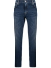 DEPARTMENT 5 LOGO-PATCH CROPPED JEANS