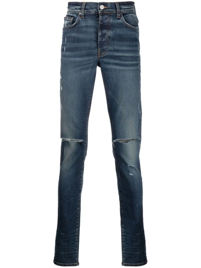Amiri High-rise Skinny Jeans In Blue