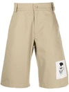 Paccbet Logo-patch Shorts In Neutrals