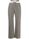 MARINE SERRE GEOMETRIC-PRINT CROPPED TROUSERS