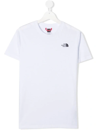 The North Face Teen Simple Dome Logo-print Cotton T-shirt In White