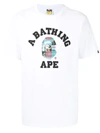 A BATHING APE LOGO-PRINT GRAPHIC T-SHIRT