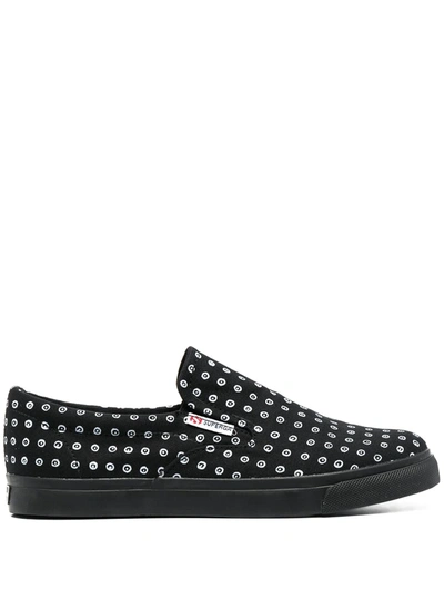 10 Corso Como X Superga Logo-print Sneakers In Black