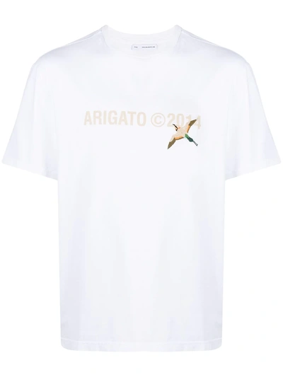 Axel Arigato Logo-print Organic Cotton T-shirt In White