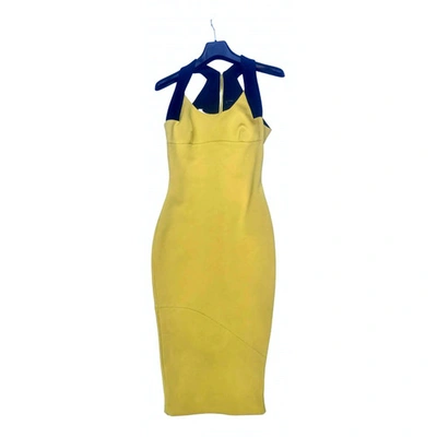 Pre-owned Victoria Beckham Mid-length Dress In Yellow