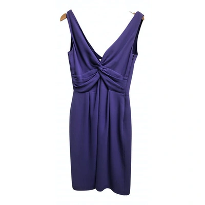 Pre-owned Valentino Silk Mid-length Dress In Purple