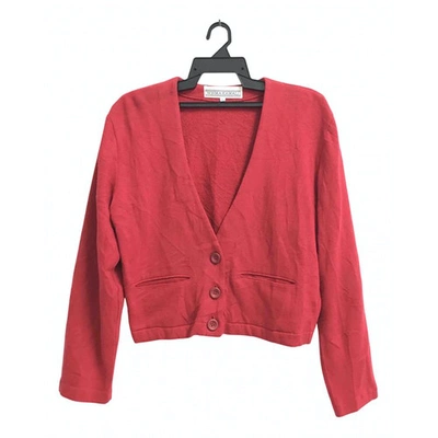 Pre-owned Norma Kamali Red Cotton Knitwear