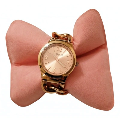 Pre-owned Coccinelle Watch In Pink