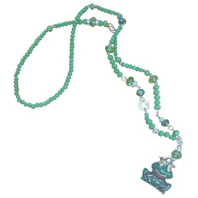 Pre-owned Braccialini Necklace In Green