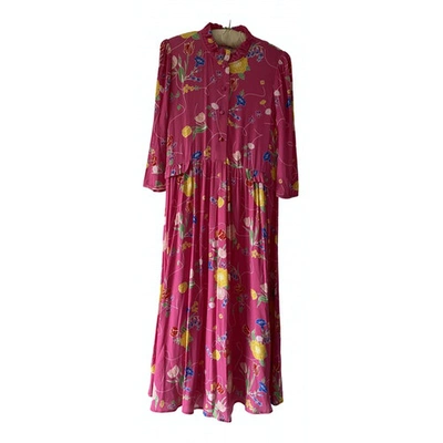 Pre-owned Ghost London Mid-length Dress In Pink