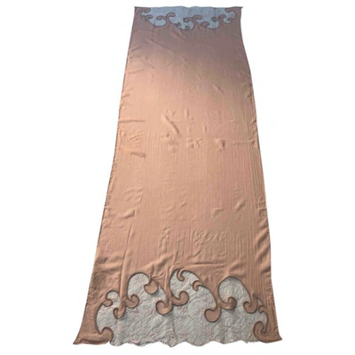 Pre-owned Emilio Pucci Wool Stole In Pink