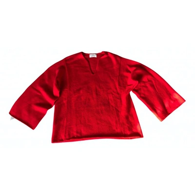 Pre-owned Allude Wool Jumper In Red